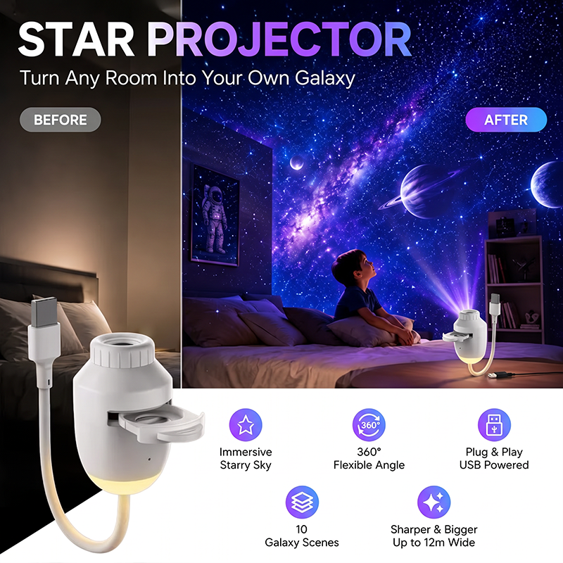 USB-sterrenprojector nachtlampje
