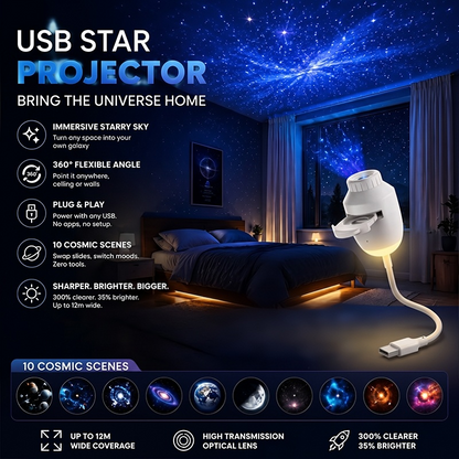 USB-sterrenprojector nachtlampje