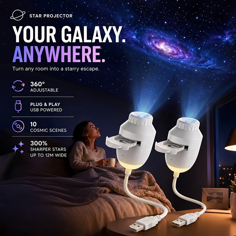 USB-sterrenprojector nachtlampje