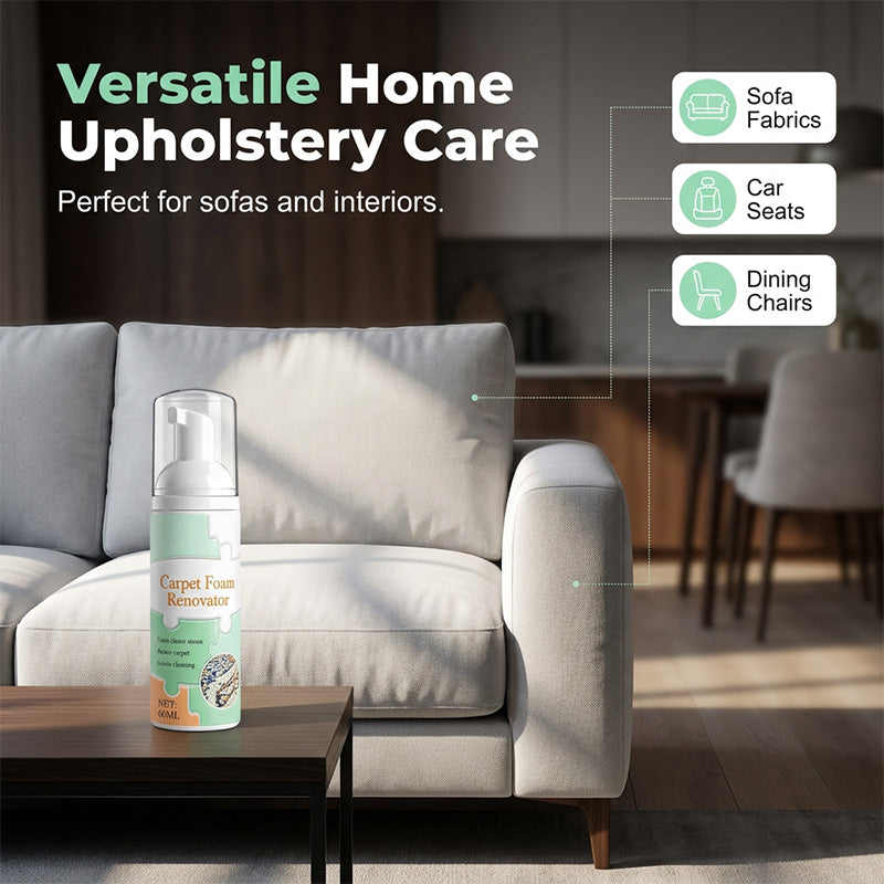 🔥Limited Time Promotion 50% OFF🔥Waterless Carpet Foam Stain Remover with Towel (offer)