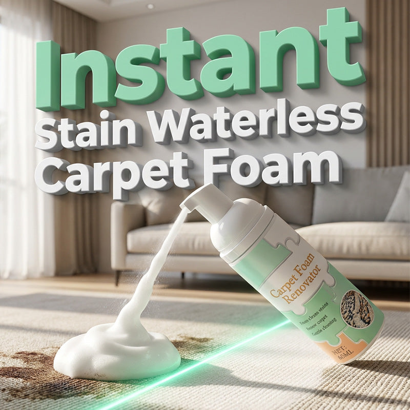 🔥Limited Time Promotion 50% OFF🔥Waterless Carpet Foam Stain Remover with Towel (offer)