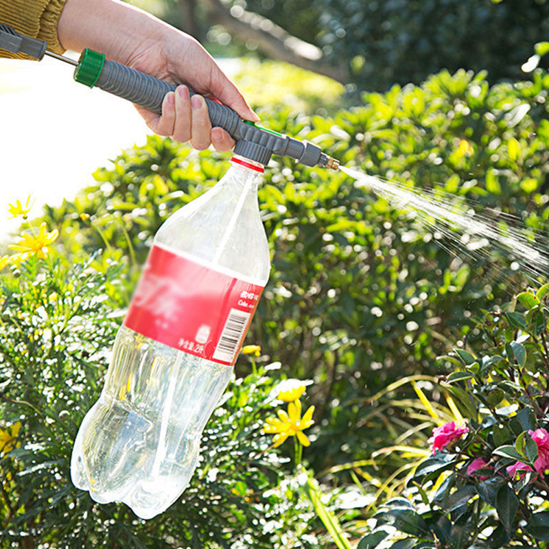 🌿50% OFF NOW! Manual Drink Bottle Sprayer with Adjustable Nozzle‑Portable DIY Garden Spray Tool, Fits Standard Plastic Bottles for Plant Watering, Fertilizing & Pest Control (offer)