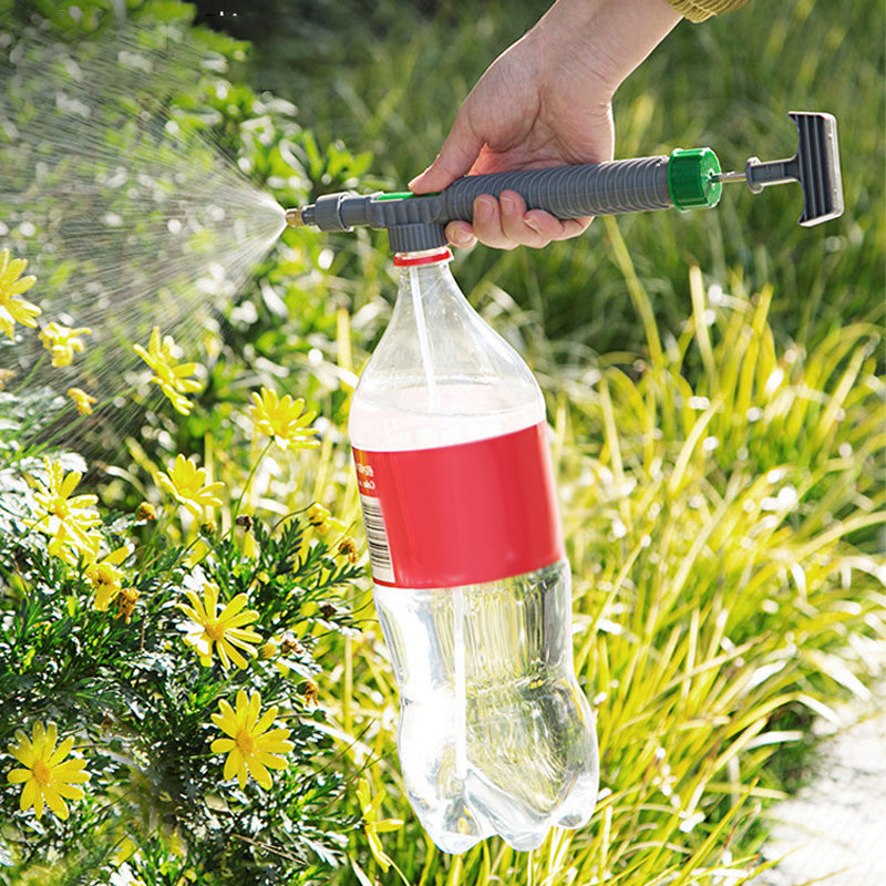 🌿50% OFF NOW! Manual Drink Bottle Sprayer with Adjustable Nozzle‑Portable DIY Garden Spray Tool, Fits Standard Plastic Bottles for Plant Watering, Fertilizing & Pest Control (offer)
