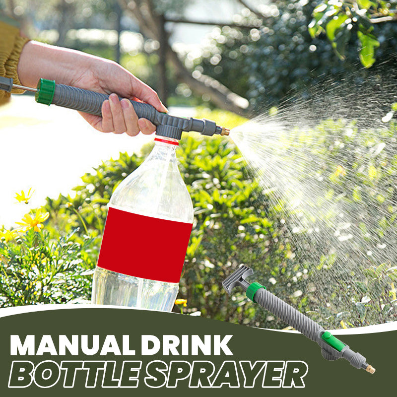 🌿50% OFF NOW! Manual Drink Bottle Sprayer with Adjustable Nozzle‑Portable DIY Garden Spray Tool, Fits Standard Plastic Bottles for Plant Watering, Fertilizing & Pest Control (offer)