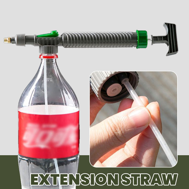 🌿50% OFF NOW! Manual Drink Bottle Sprayer with Adjustable Nozzle‑Portable DIY Garden Spray Tool, Fits Standard Plastic Bottles for Plant Watering, Fertilizing & Pest Control (offer)