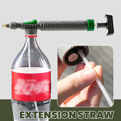 🌿50% OFF NOW! Manual Drink Bottle Sprayer with Adjustable Nozzle‑Portable DIY Garden Spray Tool, Fits Standard Plastic Bottles for Plant Watering, Fertilizing & Pest Control (offer)