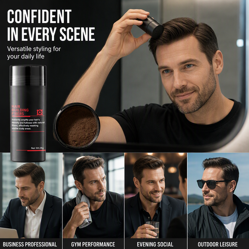 Hair Building Fibers 12g Instant Hairline Filler and Thickener