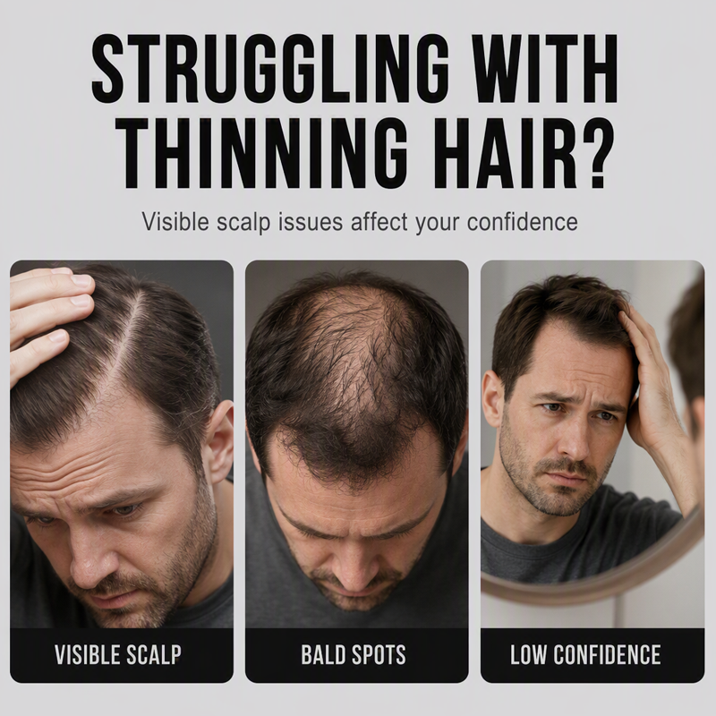 Hair Building Fibers 12g Instant Hairline Filler and Thickener