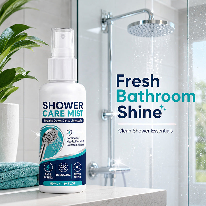 ⏳🏆LAST DAY SALE!! 🚿✨Fast-Acting Shower Limescale Remover Spray – Dissolves stubborn mineral deposits & hard water stains. Restores water flow & shine – just spray & wipe! 🧼💪