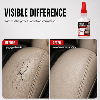 🚗57% OFF NOW! Quick Dry Car Seat Leather Repair Glue‑ Precision Nozzle Vinyl & Leather Adhesive, Permanent Bond Repair Glue for Car Seats, Sofas & Leather Furnitures
