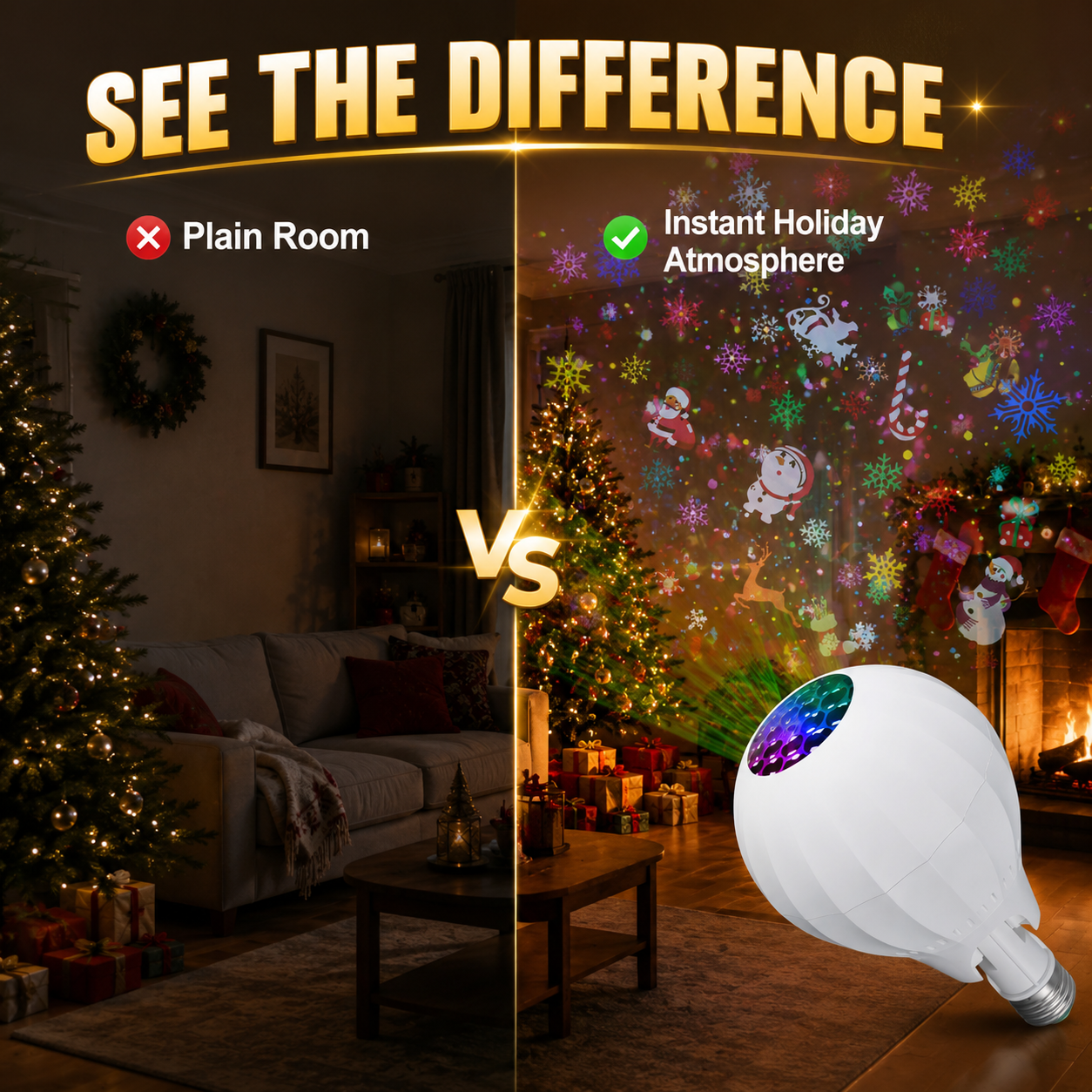 🔥Christmas Gift-50% OFF🎅✨16-Pattern USB Christmas Projector Light