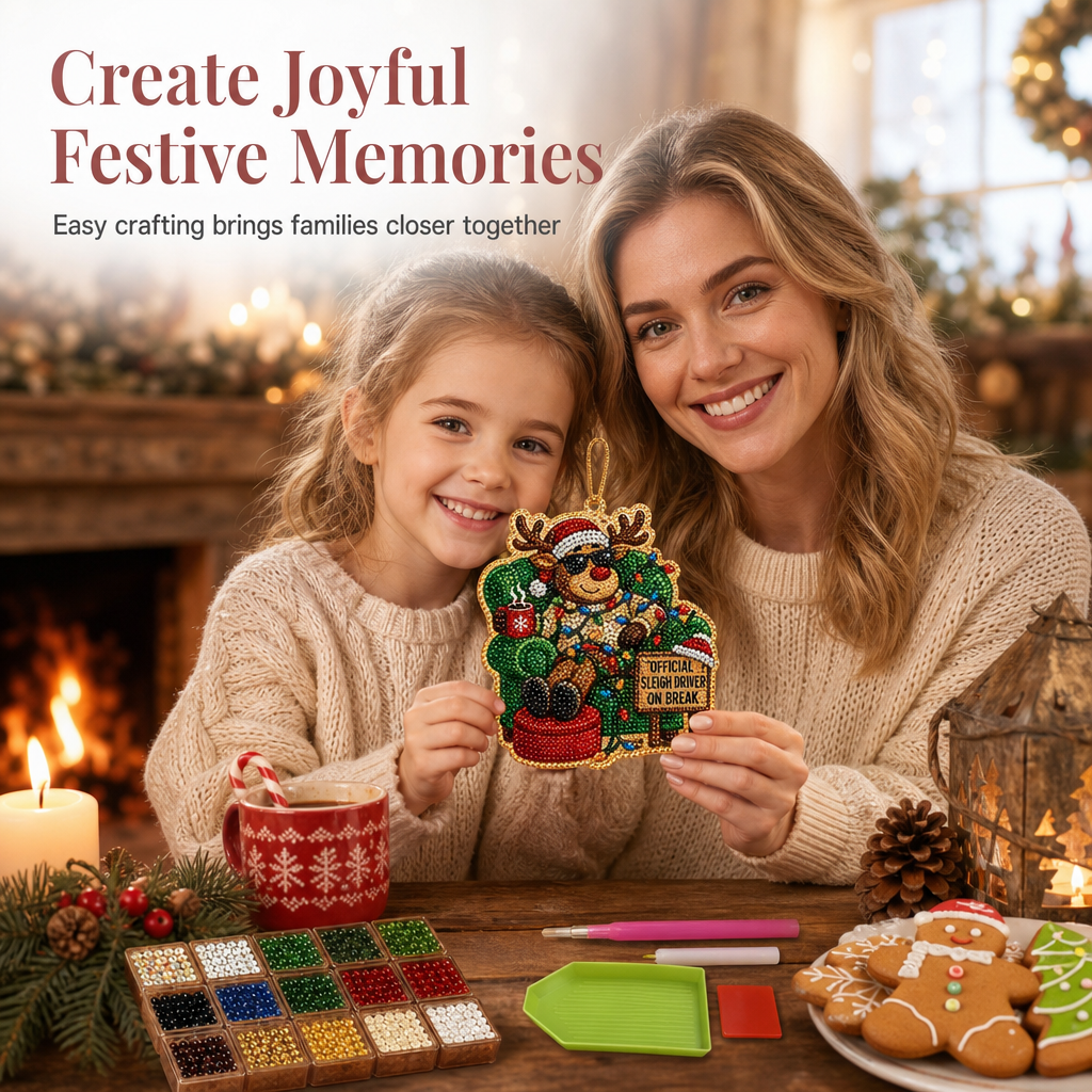 🎄Christmas Pearl Art Ornament Kit – Craft It, Hang It, Gift It ✨ (OFFER)