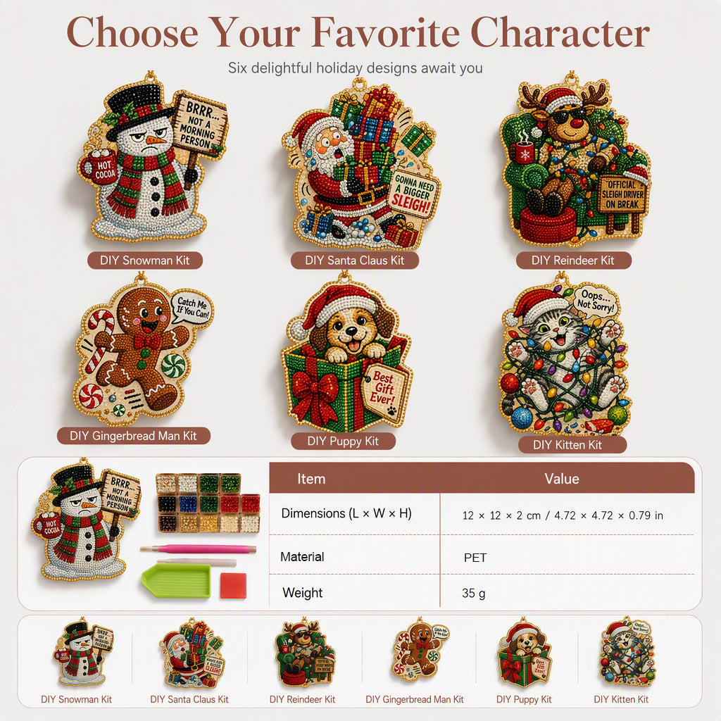 🎄Christmas Pearl Art Ornament Kit – Craft It, Hang It, Gift It ✨ (OFFER)
