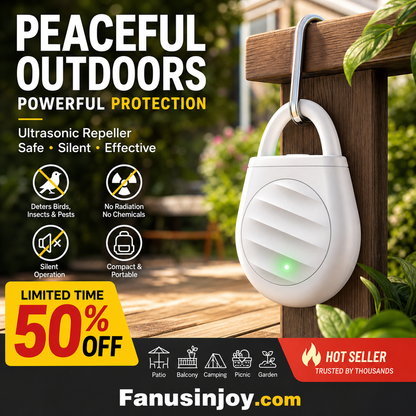 🔥Limited time offer Buy 3 get 2 free！🐦No more trouble from birds, beasts and locusts！Portable Ultrasonic Bird Repellent Keychain (offer)