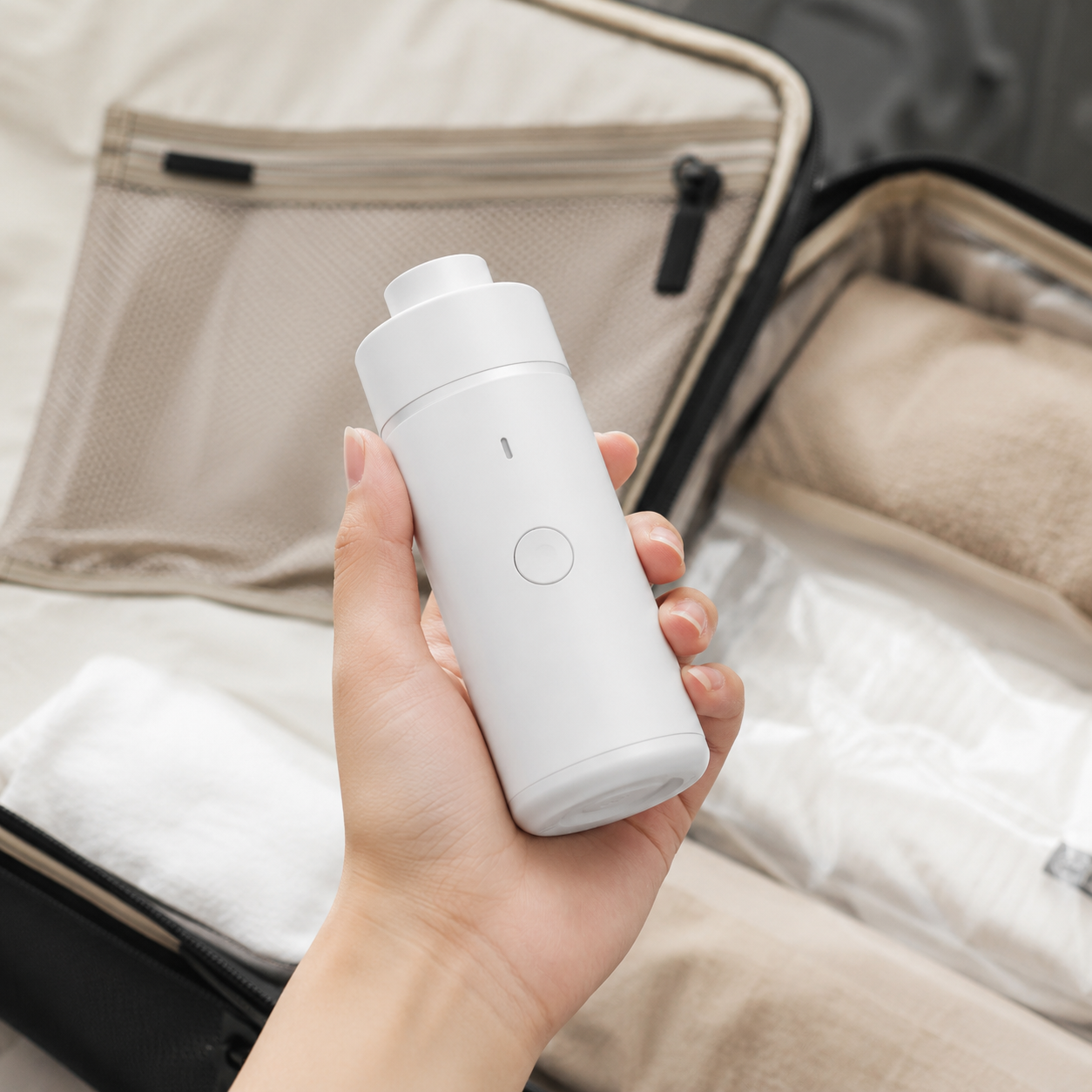 A travel packing system that helps you fit more into a carry-on