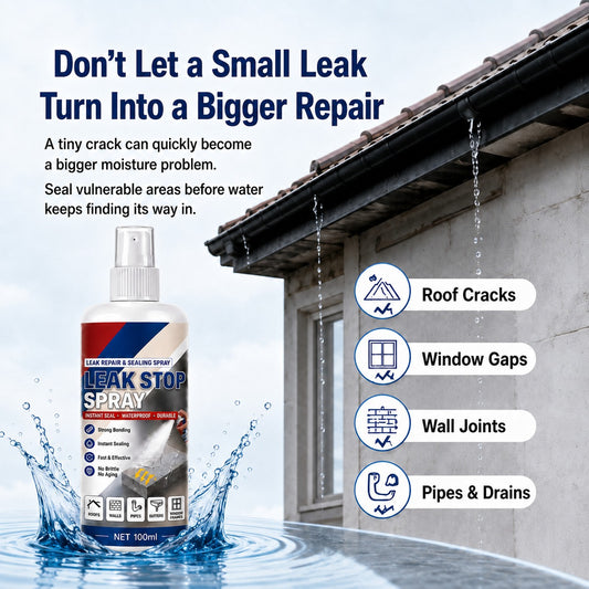 💧 Leak Stop Spray — Seal Cracks Before Water Gets In